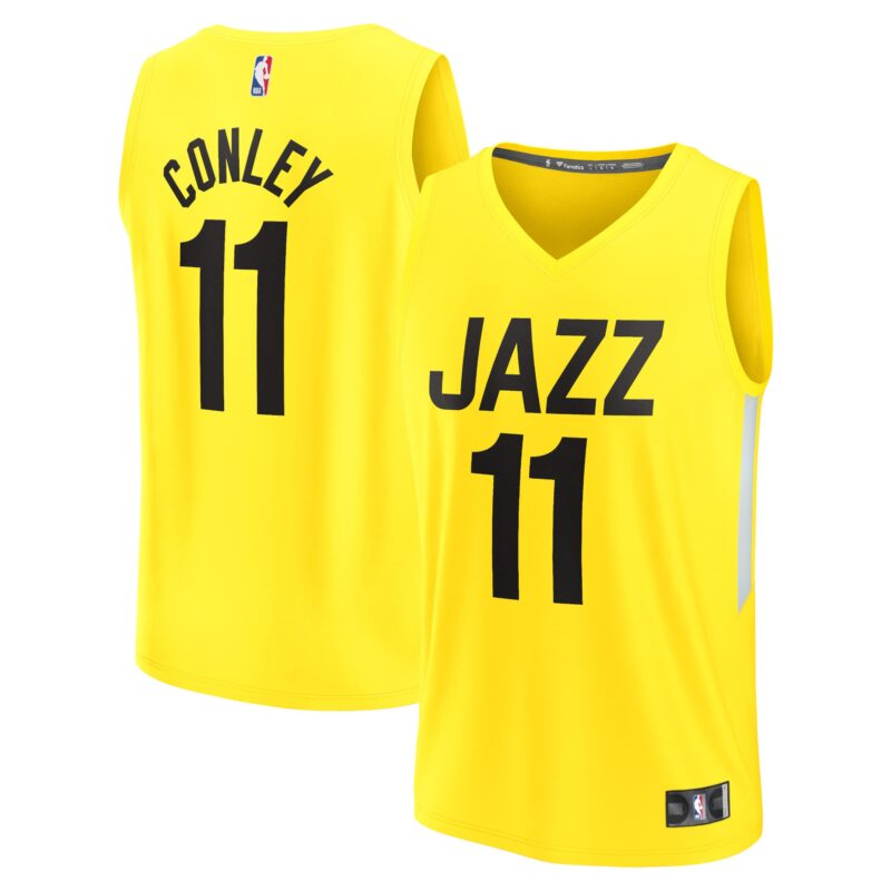 Mike Conley Utah Jazz Fast Break Jersey - Icon Edition - Yellow