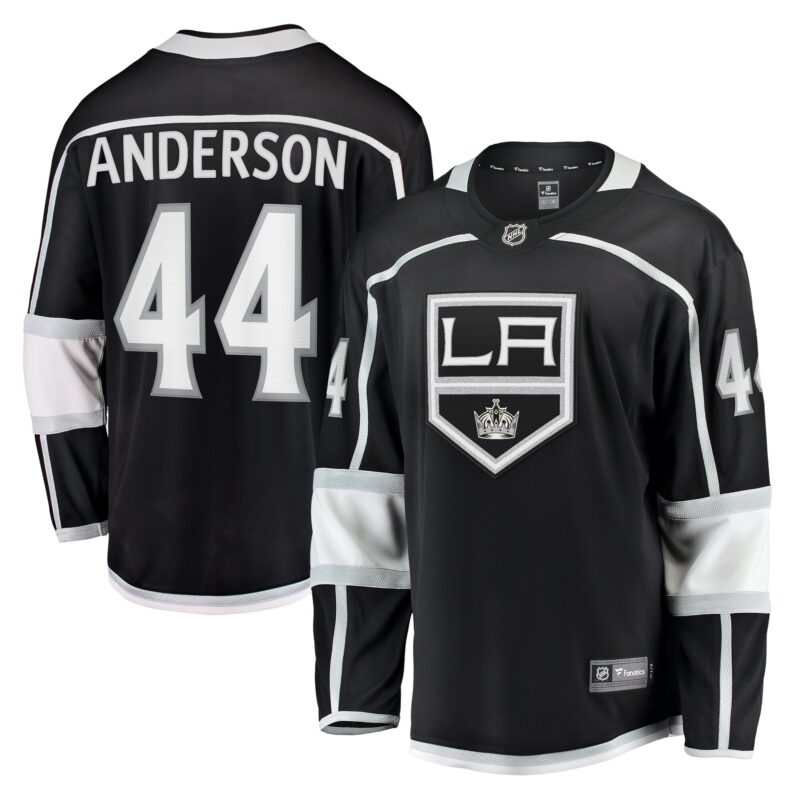 Mikey Anderson Los Angeles Kings Home Breakaway Player Jersey - Black