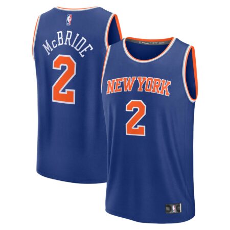 Miles McBride New York Knicks Fast Break Player Jersey - Icon Edition - Blue