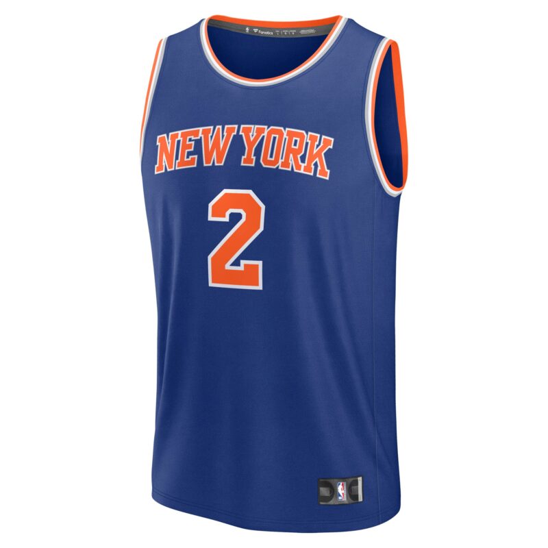 Miles McBride New York Knicks Fast Break Player Jersey - Icon Edition - Blue - Image 2