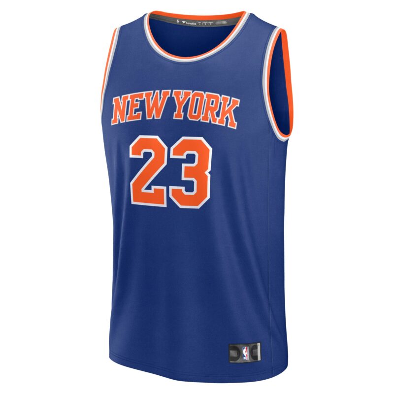 Mitchell Robinson New York Knicks Fast Break Player Jersey - Icon Edition - Blue - Image 2