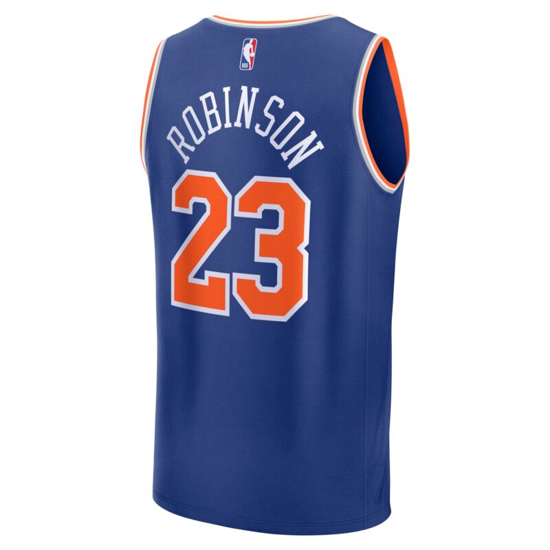 Mitchell Robinson New York Knicks Fast Break Player Jersey - Icon Edition - Blue - Image 3