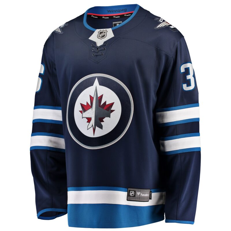 Morgan Barron Winnipeg Jets Home Premier Breakaway Player Jersey - Navy - Image 2