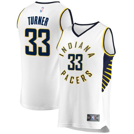 Myles Turner Indiana Pacers Fast Break Jersey - Association Edition - White