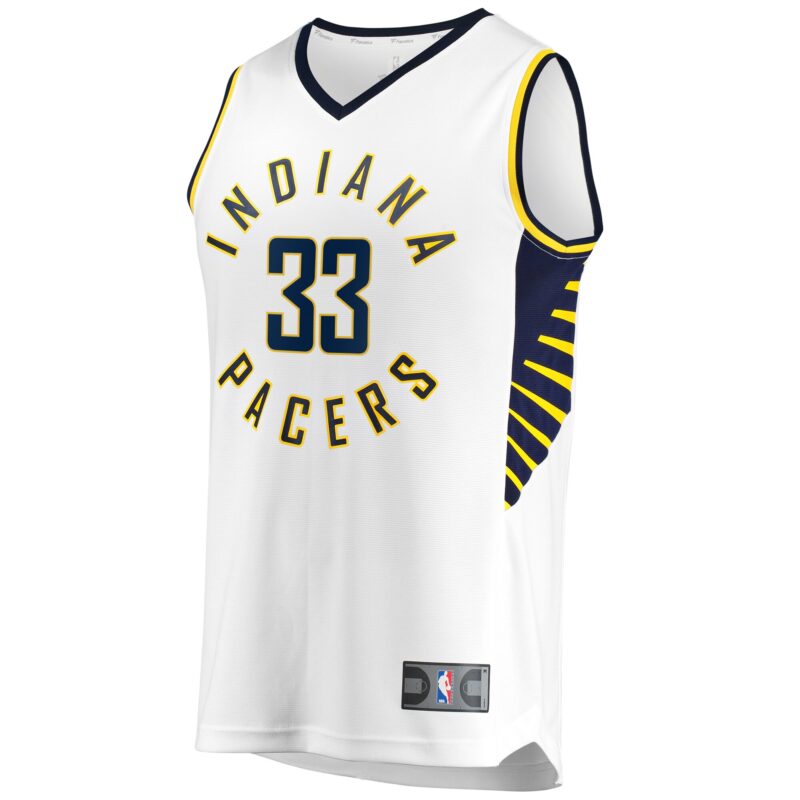 Myles Turner Indiana Pacers Fast Break Jersey - Association Edition - White - Image 2