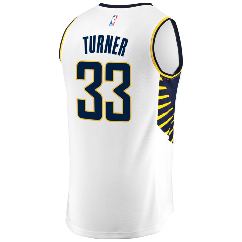 Myles Turner Indiana Pacers Fast Break Jersey - Association Edition - White - Image 3