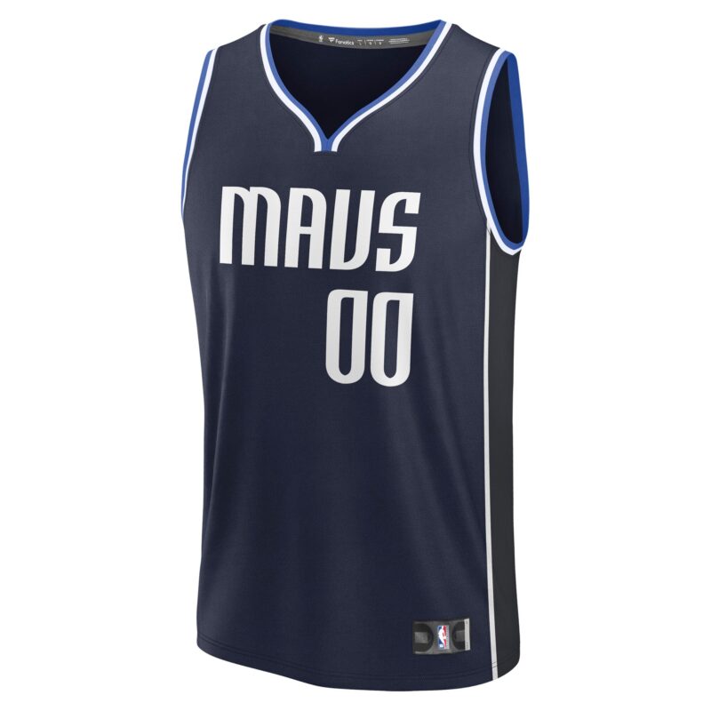 Dallas Mavericks Custom Fast Break Jersey - Statement Edition - Navy - Image 2