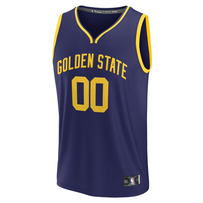 Golden State Warriors Fast Break Custom Jersey - Statement Edition - Navy - Image 2
