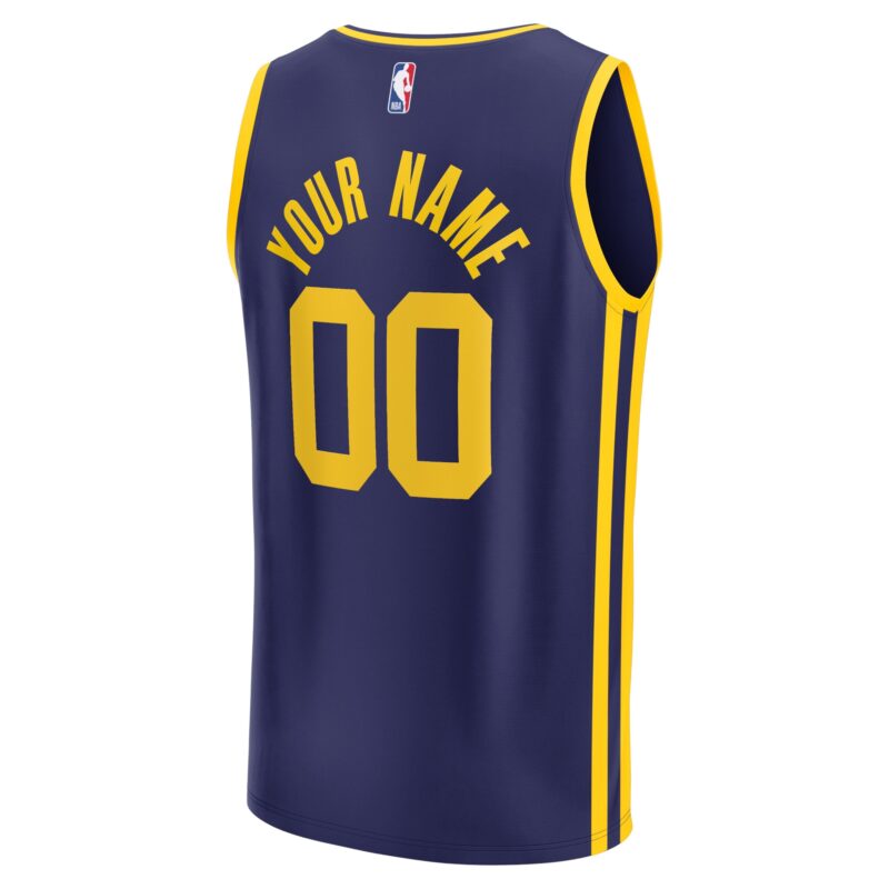 Golden State Warriors Fast Break Custom Jersey - Statement Edition - Navy - Image 3