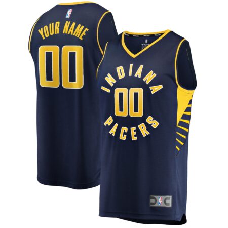 Indiana Pacers Fast Break Custom Jersey Navy - Icon Edition