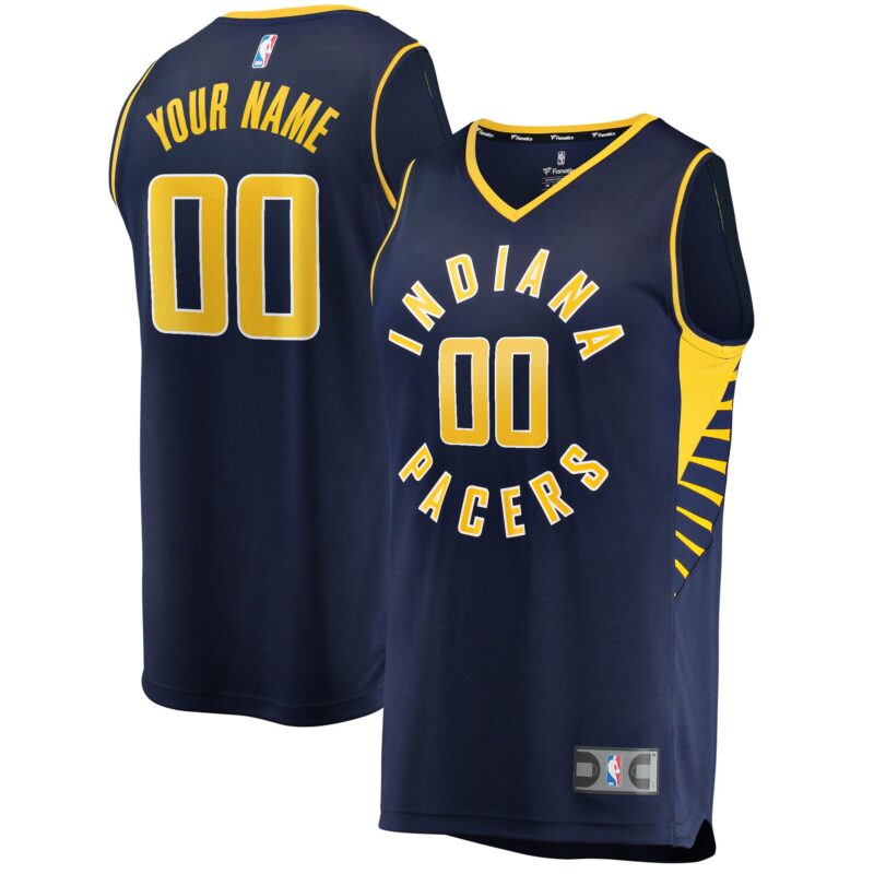 Indiana Pacers Fast Break Custom Jersey Navy - Icon Edition