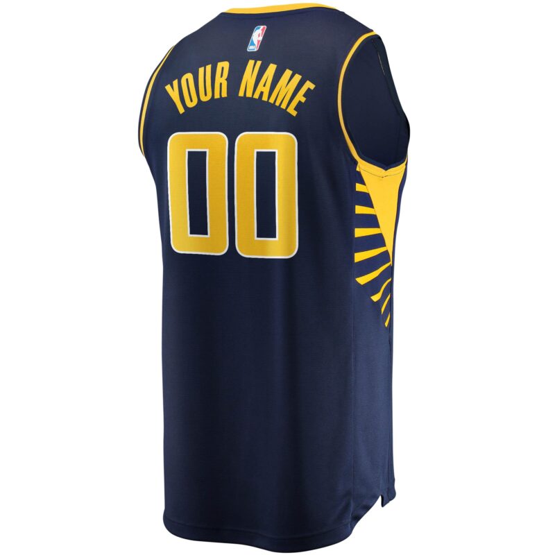 Indiana Pacers Fast Break Custom Jersey Navy - Icon Edition - Image 3