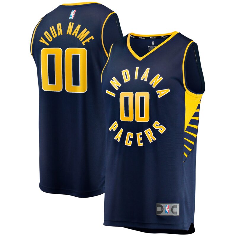 Indiana Pacers Fast Break Custom Jersey - Icon Edition - Navy