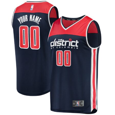 Washington Wizards Fast Break Custom Jersey Navy - Statement Edition