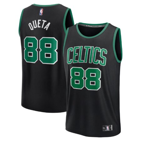 Neemias Queta Boston Celtics Fast Break Player Jersey - Statement Edition - Black