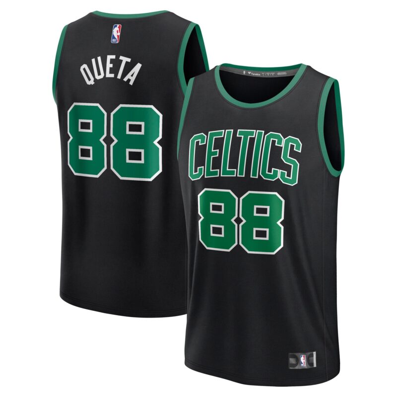 Neemias Queta Boston Celtics Fast Break Player Jersey - Statement Edition - Black