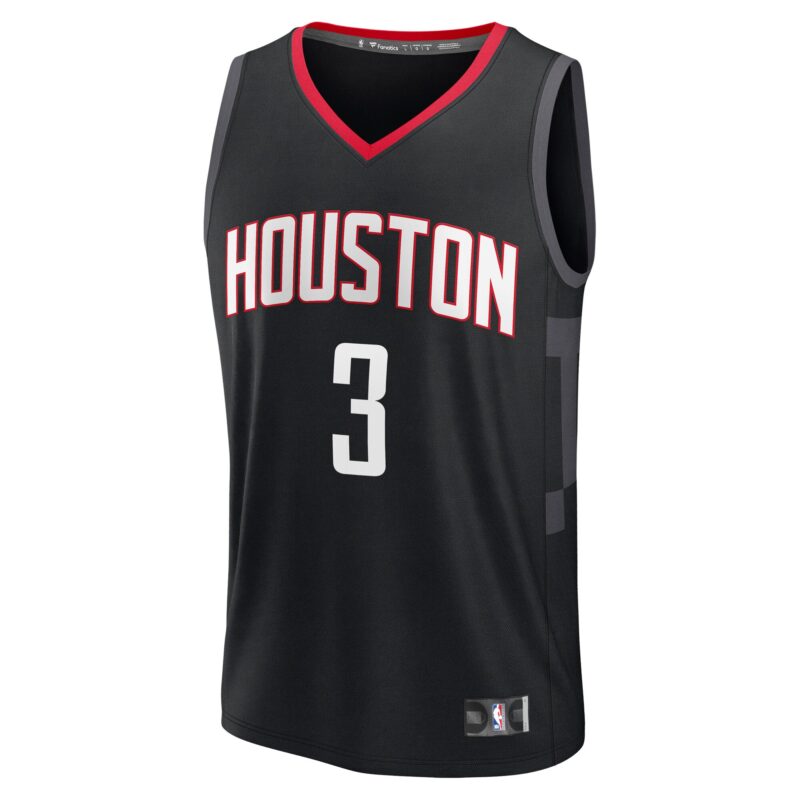 N'Faly Dante Houston Rockets Fast Break Player Jersey - Statement Edition - Black - Image 2