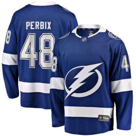 Nick Perbix Tampa Bay Lightning Home Breakaway Jersey - Blue