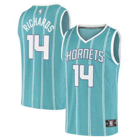 Nick Richards Charlotte Hornets Fast Break Jersey - Icon Edition - Teal