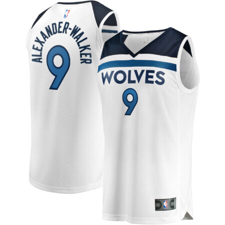 Nickeil Alexander-Walker Minnesota Timberwolves Fast Break Player Jersey - Association Edition - White