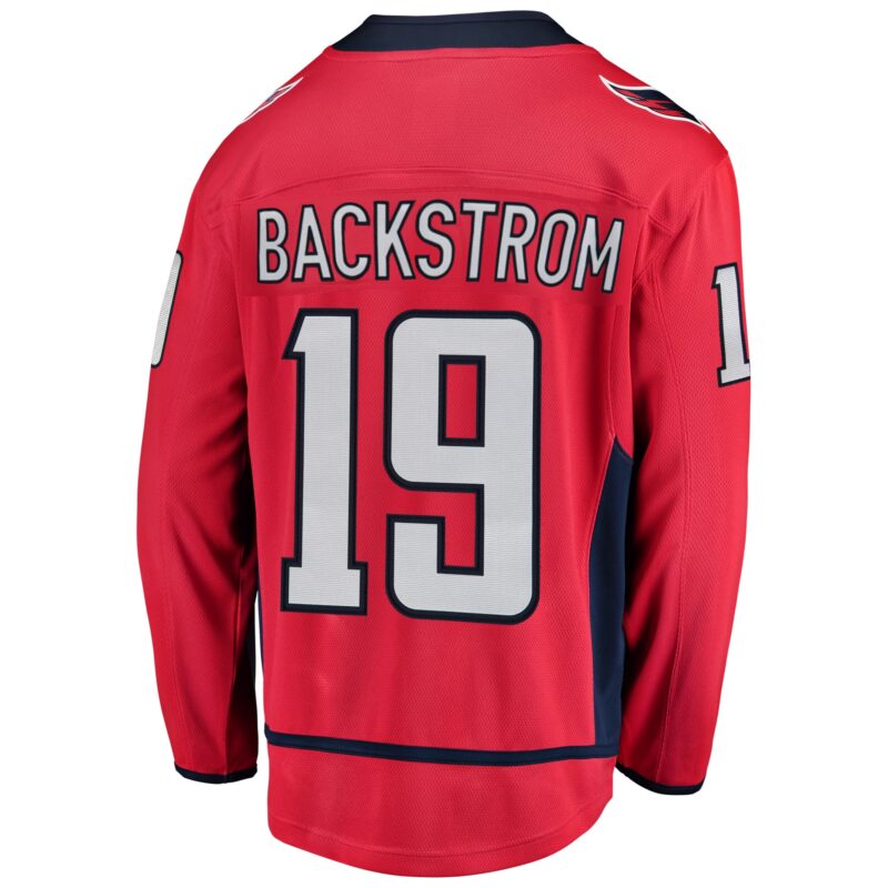Nicklas Backstrom Washington Capitals Breakaway Player Jersey - Red - Image 3
