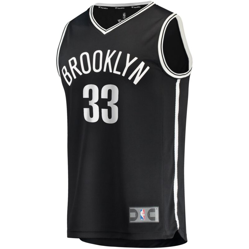 Nicolas Claxton Brooklyn Nets Fast Break Player Jersey - Icon Edition - Black - Image 2