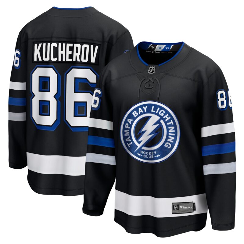 Nikita Kucherov Tampa Bay Lightning Alternate Premier Breakaway Player Jersey - Black