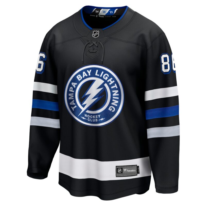 Nikita Kucherov Tampa Bay Lightning Alternate Premier Breakaway Player Jersey - Black - Image 2