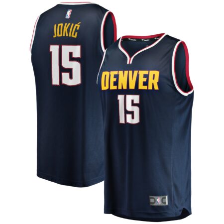 Nikola Jokic Denver Nuggets Big & Tall Fast Break Player Jersey - Navy - Icon Edition