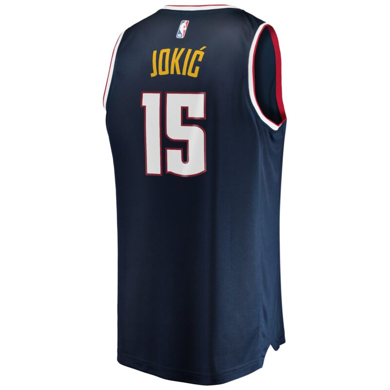 Nikola Jokic Denver Nuggets Big & Tall Fast Break Player Jersey - Navy - Icon Edition - Image 3