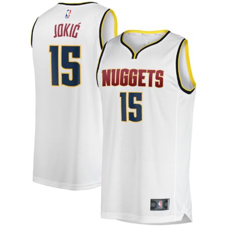 Nikola Jokic Denver Nuggets Fast Break Player Jersey - Association Edition - White
