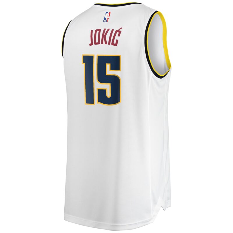 Nikola Jokic Denver Nuggets Fast Break Player Jersey - Association Edition - White - Image 3