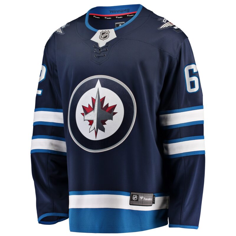 Nino Niederreiter Winnipeg Jets Home Premier Breakaway Player Jersey - Navy - Image 2
