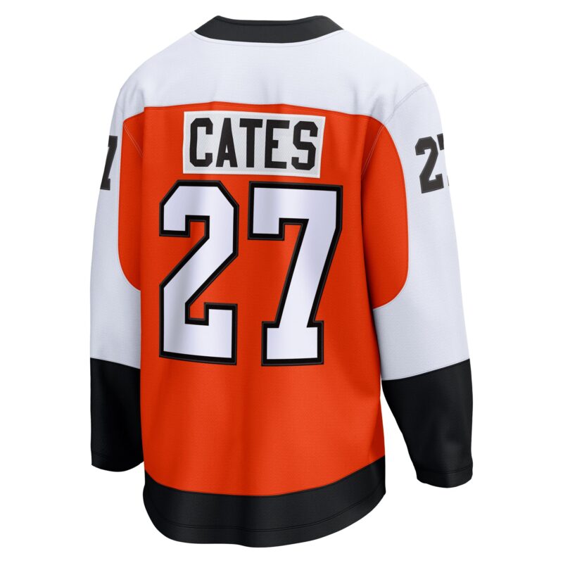 Noah Cates Philadelphia Flyers Home Breakaway Jersey - Orange - Image 3