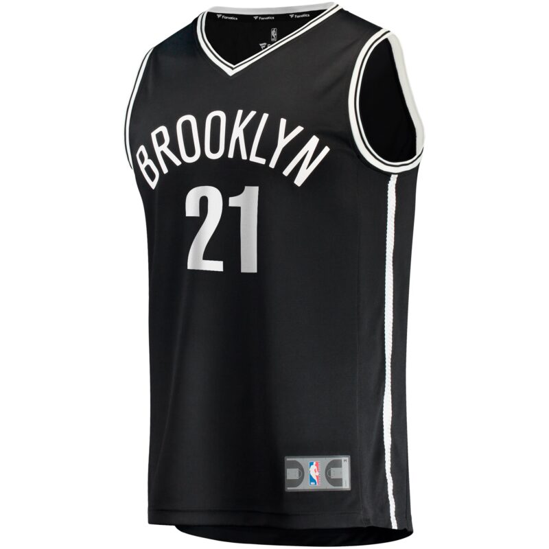 Noah Clowney Brooklyn Nets Fast Break Jersey - Icon Edition - Black - Image 2