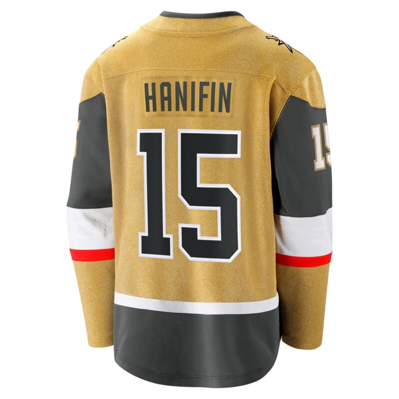 Noah Hanifin Vegas Golden Knights Home Breakaway Jersey - Gold - Image 3
