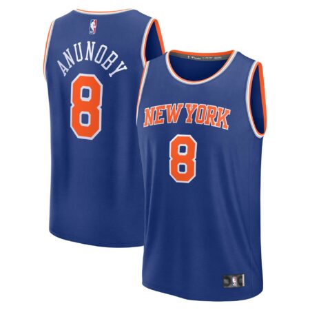 OG Anunoby New York Knicks Fast Break Player Jersey - Icon Edition - Blue