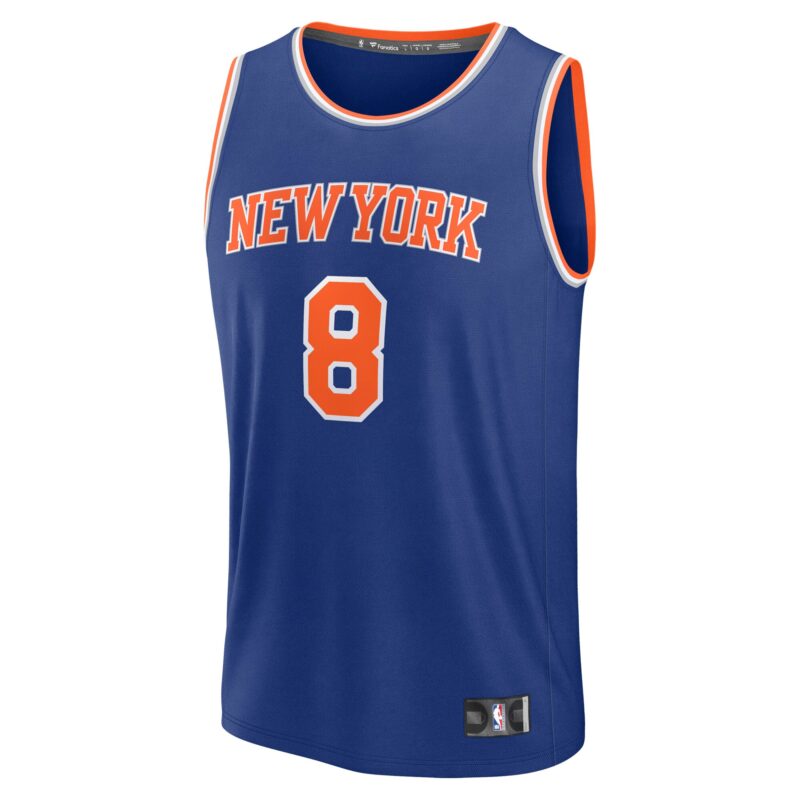 OG Anunoby New York Knicks Fast Break Player Jersey - Icon Edition - Blue - Image 2