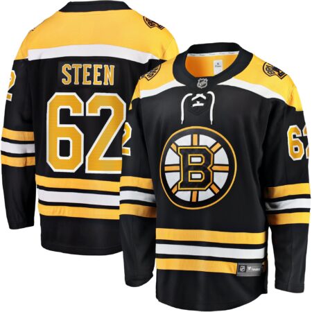 Oskar Steen Boston Bruins Home Breakaway Player Jersey - Black