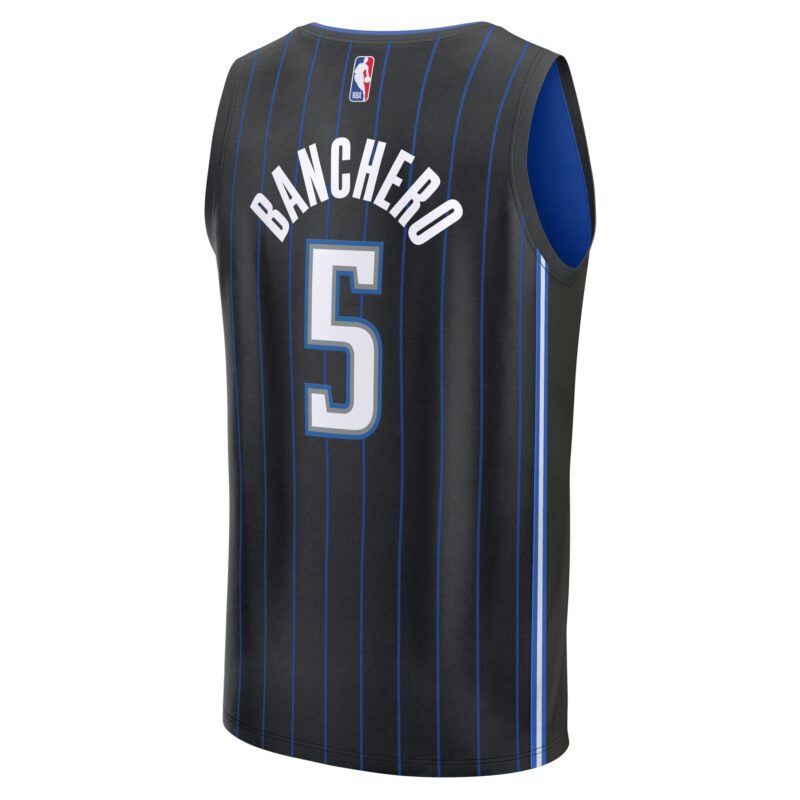 Paolo Banchero Orlando Magic Fast Break Player Jersey - Icon Edition - Black - Image 3
