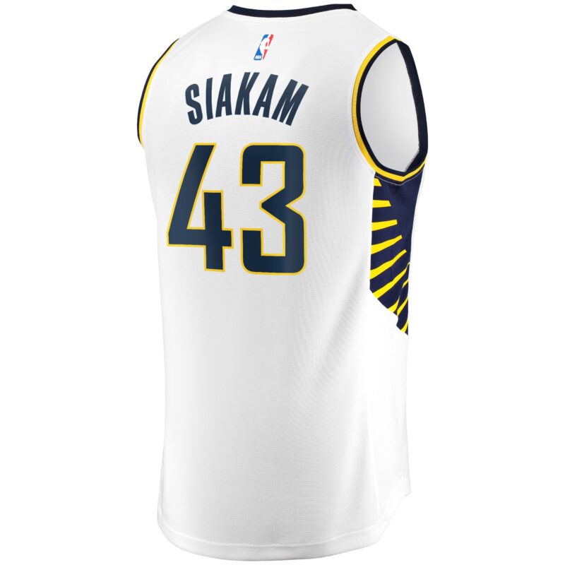 Pascal Siakam Indiana Pacers Fast Break Player Jersey - Association Edition - White - Image 3