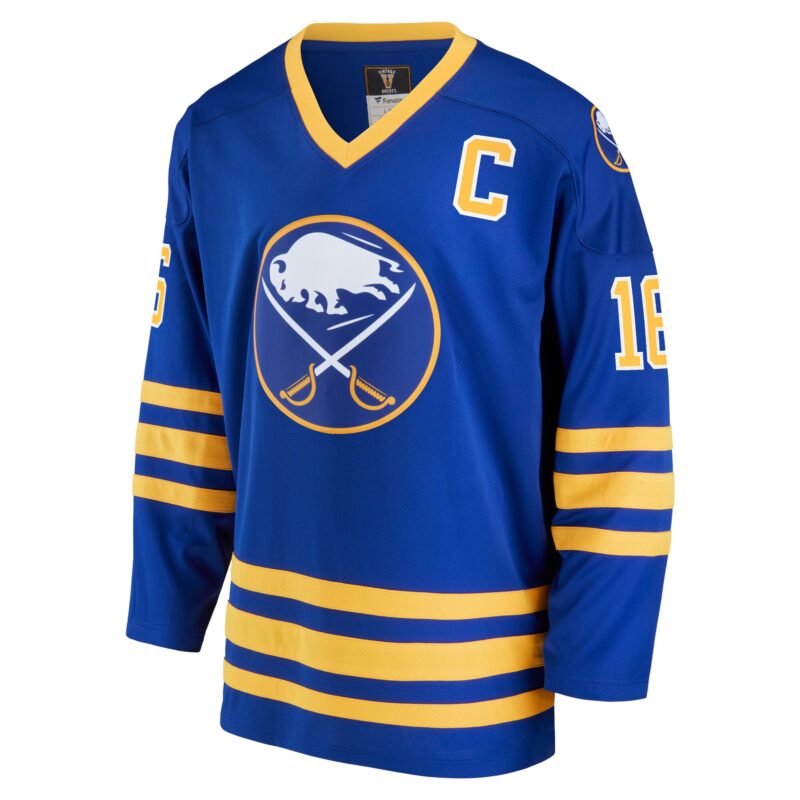 Pat LaFontaine Buffalo Sabres Breakaway Retired Player Jersey - Royal - Image 2