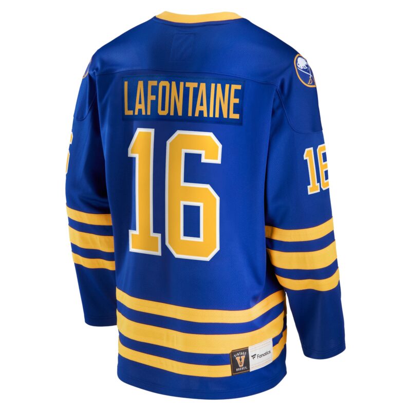 Pat LaFontaine Buffalo Sabres Breakaway Retired Player Jersey - Royal - Image 3