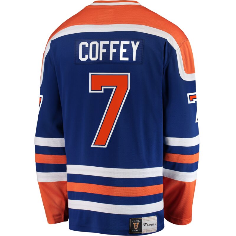 Paul Coffey Edmonton Oilers Premier Breakaway Retired Player Jersey - Blue - Image 3
