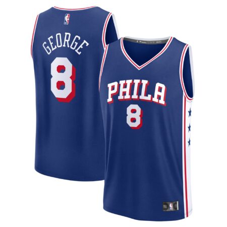Paul George Philadelphia 76ers Fast Break Player Jersey - Icon Edition - Royal