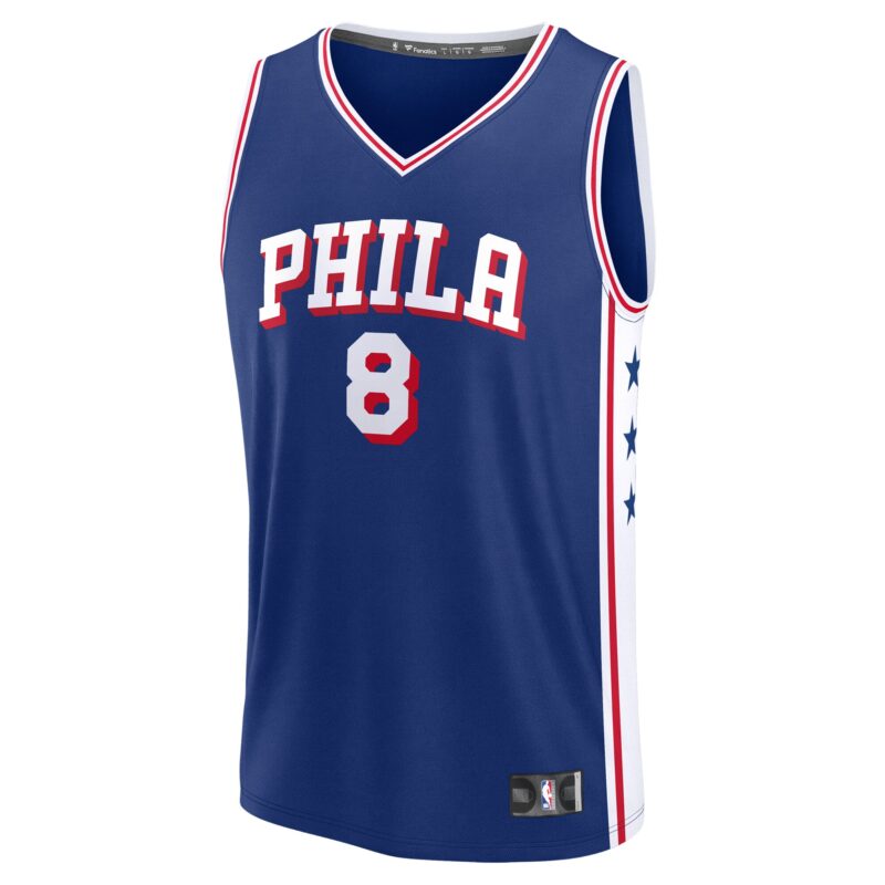 Paul George Philadelphia 76ers Fast Break Player Jersey - Icon Edition - Royal - Image 2