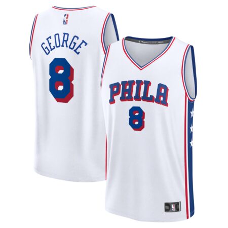 Paul George Philadelphia 76ers Fast Break Player Jersey - Association Edition - White