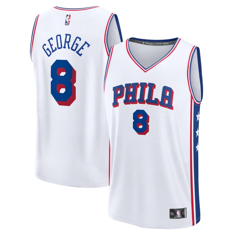 Paul George Philadelphia 76ers Fast Break Player Jersey - Association Edition - White