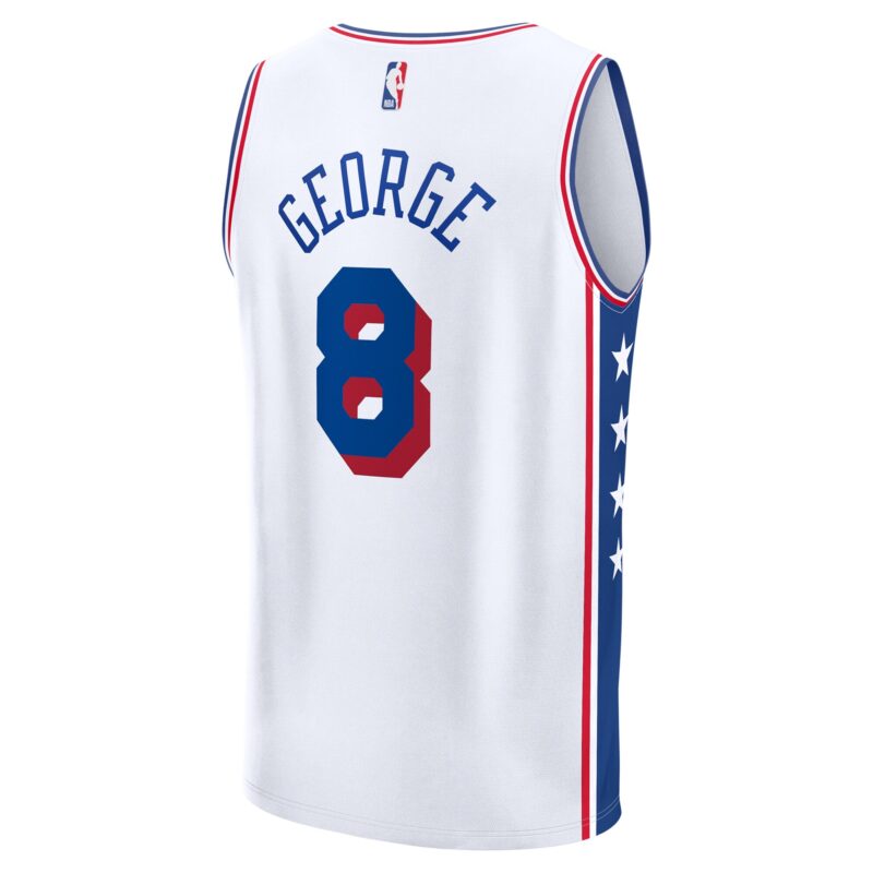 Paul George Philadelphia 76ers Fast Break Player Jersey - Association Edition - White - Image 3