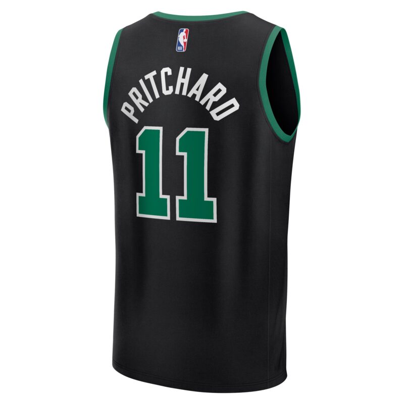 Payton Pritchard Boston Celtics Fast Break Player Jersey - Statement Edition - Black - Image 3